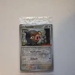 Pokemon TCG Lechonk 154/198 Reverse Holo Gamestop Stamp SEALED - Image 1