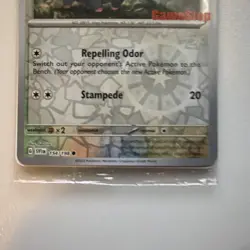 Pokemon TCG Lechonk 154/198 Reverse Holo Gamestop Stamp SEALED - Image 3