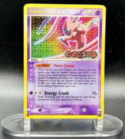 Deoxys (Attack Forme) 17/107 Stamped Pokemon EX Deoxys Vintage Reverse Holo LP - Image 2