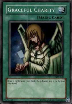 Graceful Charity Misprint Slight Foil Shift Super Rare SDP-040 Yu-Gi-Oh! - Image 1
