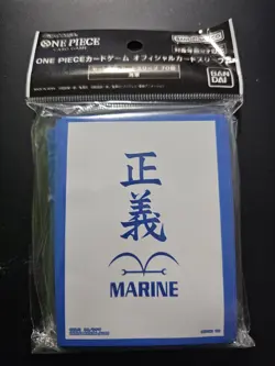 One Piece TCG Marine Card Sleeves Bandai Namco Standard Size 70CT - Image 1