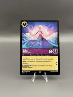 Disney Lorcana Elsa-The Fifth Spirit Rare Rush Evasive 48/204 Ursula's Return - Image 1