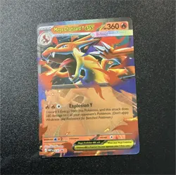 Pokemon Mega Charizard Y EX Full Art Holo Promo Flame Card 360 HP - Image 1