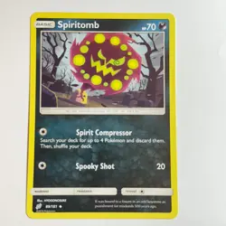 Spiritomb 89/181 Uncommon Regular Card SM - Team Up Pokemon TCG LP - Image 1
