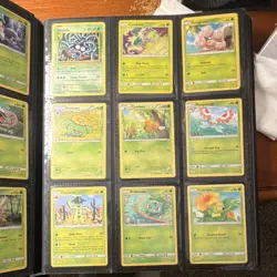 Pokemon TCG Mixed Card Lot Binder Pikachu Bulbasaur Magikarp Meowth Pinsir - Image 3