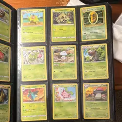 Pokemon TCG Mixed Card Lot Binder Pikachu Bulbasaur Magikarp Meowth Pinsir - Image 5
