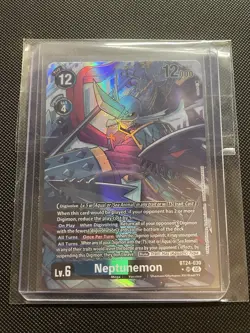 Digimon Card Game Neptunemon BT24-030 SR Alternate Art NM - Image 1