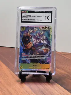 CGC 10 Enel OP05-100 SR Awakening Of The New Era English One Piece Card 092 - Image 2