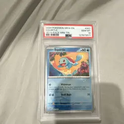 Pokemon Squirtle #007 PSA 10 151 5-Pack Mini Tin Nintendo Graded Card - Image 1