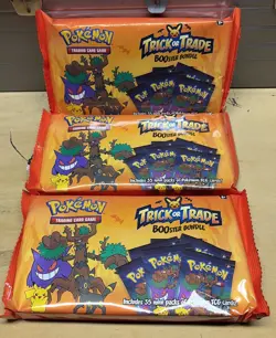 Pokemon Trick Or Trade Booster Bundle 35 Mini Packs Lot Of 3 Bags Cards Sealed - Image 1