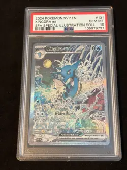 PSA 10 Kingdra EX SIR - Promo Scarlet and Violet 131 Graded Card Shrouded Fable - Image 1