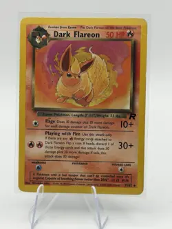 Pokemon Vintage Card Dark Flareon Team Rocket 35/82 [MP] - Image 1