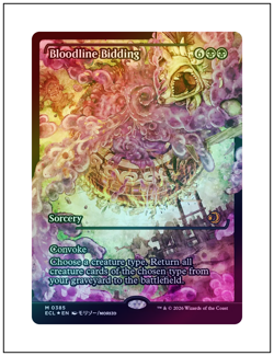 1x Bloodline Bidding, Showcase Foil 0385, Lorwyn Eclipsed, Magic MTG NM - Image 1