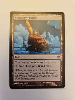 Reliquary Tower Conflux Magic Gathering MtG Commander EDH No Max Hand Size Land - Image 1