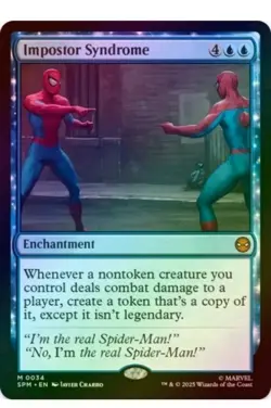 1x MTG Impostor Syndrome *FOIL* Spider-Man Mythic! NM Mint! - Image 1