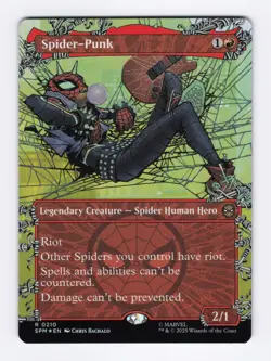 Spider-Punk (Borderless) (Foil) 0210 (R) MTG Marvel's Spider-Man (SPM) - Image 1