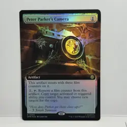 Peter Parker's Camera Extended Art Foil #280 Rare MTG Spider-Man SPM EN NM - Image 1