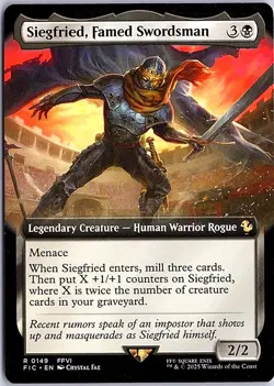 Siegfried, Famed Swordsman (Extended Art) R Commander: FINAL FANTASY 149 LP Magi - Image 1