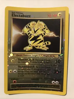 Pokemon TCG Electabuzz 001/009 Best of Promos Reverse Holo 2002 - Image 1