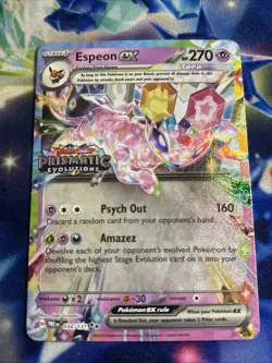 Espeon Ex 034/131 Stamped Prismatic Evolutions Surprise Box Promo Pokemon TCG - Image 1