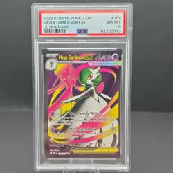 Pokemon Mega Gardevoir ex 159/132 Me01: Mega Evolution Ultra Rare Holo PSA 8 - Image 1