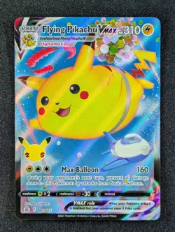 2021 Pokemon FLYING PIKACHU VMAX #007/025 Celebrations Holo English (A) - Image 1