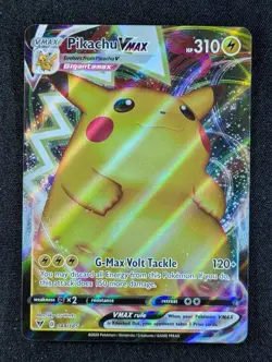 2020 Pokemon PIKACHU VMAX #044/185 Vivid Voltage Holo Ultra Rare English - Image 1