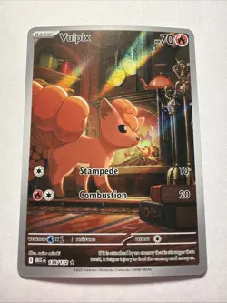 Pokemon TCG - Vulpix EN 138/132 Illustration Rare Mega Evolutions - Image 1