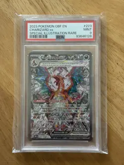 Pokemon Obsidian Flames Charizard EX Special Illustration Sir #223/197 PSA 9 - Image 1