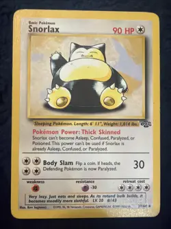 Pokemon 1999 Jungle set Snorlax Non-holo Rare #27 MP - Image 1
