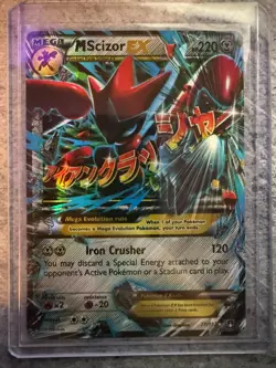 Pokemon TCG M Scizor EX 77/122 Ultra Rare Holo XY BREAKpoint - Image 1