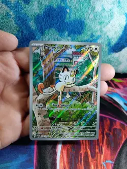 Pokemon TCG Meowth 106/094 Me02 Phantasmal Flames Illustration Rare NM/M - Image 1