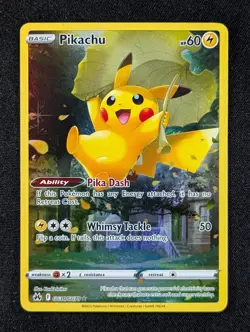 2023 Pokemon PIKACHU #GG30/GG70 Crown Zenith Trainer Galarian Gallery Holo ENG - Image 1