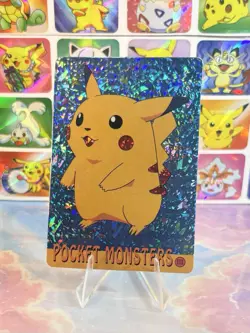 Pokemon HOLO Vintage Pocket Monsters Prism Sticker 1998 Rare Nintendo Pikachu - Image 3