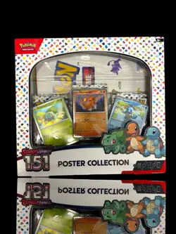 💎 Nintendo Pokemon TCG Scarlet & Violet 151 Poster Collection Box 3 Packs💨 820650853166 - Image 1