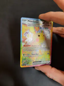 Pokemon Pikachu Ex Surging Sparks Special Illustration Rare Holo 238/191 200 HP - Image 3