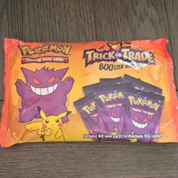 Pokemon Trick or Trade Booster Bundle 40 Pack Special Edition Gengar Pikachu - Image 1