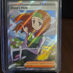 Pokemon Daisy's Help Trainer Full Art Ultra Rare Holo 195/165 Scarlet Violet 151 - Image 1