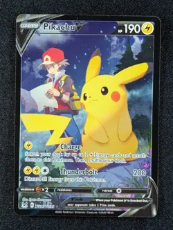 2022 Pokemon PIKACHU #TG16/TG30 Lost Origin Trainer Gallery Holo Ultra Rare ENG - Image 1