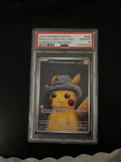 Pokemon TCG - Pikachu with Grey Felt Hat - PSA 10 - Image 1
