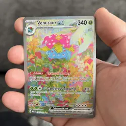Venusaur ex 198/165 SV: 151 Special Illustration Rare Full Art Pokemon TCG NM/M - Image 1