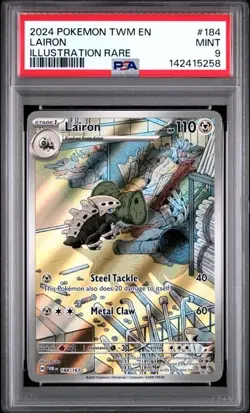 2024 Pokemon SV Twilight Masquerade - Lairon 184/167 - PSA 9 - Image 1