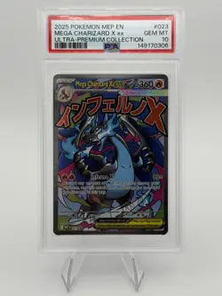 2025 Pokemon Mega Charizard X Ex 023 Ultra Premium Collection PSA 10 Gem Mint - Image 1