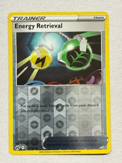 Energy Retrieval 127/159 Common Crown Zenith Pokemon Reverse Holo Near Mint - Image 1