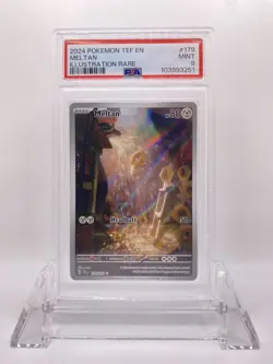2024 POKEMON TEF EN-TEMPORAL FORCES ILLUSTRATION RARE #179 MELTAN PSA 9 - Image 1