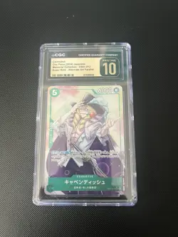 One Piece CGC Pristine 10 Cavendish EB01-012 Alt Art Parallel One Piece Japanese - Image 1