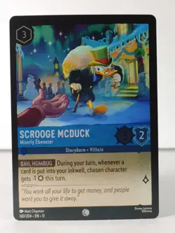 Scrooge McDuck - Miserly Ebenezer - Foil - Winterspell #160 - LORCANA -T - Image 1