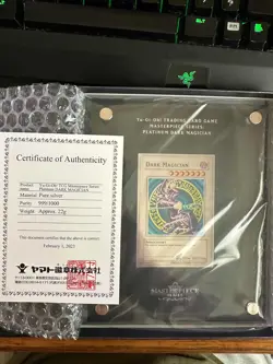 Yugioh Trading Card Game Platinum Dark Magician Masterpiece Series - Image 1
