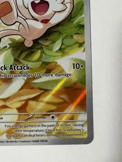 Pokemon Scorbunny Holo Rare 225/217 ASC Basic Fire Card Nintendo 2026 - Image 5