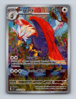 Braviary 214 2024 Pokemon Surging Sparks Illustration Rare Card NM+ - Image 1